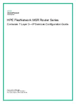 Preview for 1 page of HP FlexNetwork MSR2003 Configuration Manual