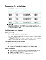 Preview for 6 page of HP FlexNetwork MSR3012 Installation Manual