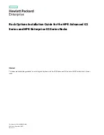 Preview for 1 page of HP G2 Series Installation Manual