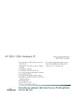 HP G50-110EA Specification Sheet preview