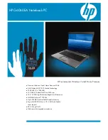 HP G6060EA Specification Sheet preview