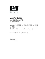 Preview for 6 page of HP H1945 - iPAQ Pocket PC Quick Start Manual