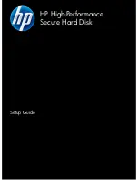 HP High-Performance Secure Hard Disk Setup Manual предпросмотр