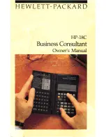 HP HP-18C Owner'S Manual preview