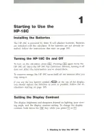 Preview for 17 page of HP HP-18C Owner'S Manual