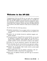 Preview for 4 page of HP HP-28S Owner'S Manual