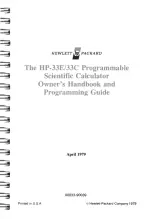 Предварительный просмотр 3 страницы HP HP-33C Owner'S Handbook Manual