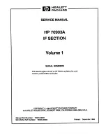 HP HP 70903A Service Manual предпросмотр