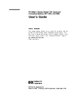 Preview for 1 page of HP HP 8360 L Series User Manual