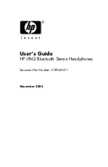 HP HP Bluetooth Stereo Headphones User Manual preview