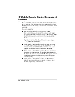 Preview for 14 page of HP HP Mobile Remote Control Quick Reference Manual