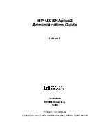 HP HP-UX SNAplus2 Administration Manual preview