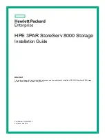 HP HPE 3PAR StoreServ 8000 Installation Manual предпросмотр