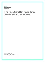 Preview for 1 page of HP HPE FlexNetwork MSR Router Series Configuration Manual