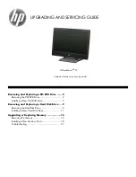 HP HPTouchSmart610 Upgrading And Servicing Manual preview