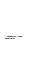 HP Integral Personal Computer Service Manual preview