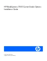 Предварительный просмотр 1 страницы HP Integrity BL870c Installation Manual