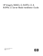 HP Integrity BL890c - i2 Server Installation Manual preview