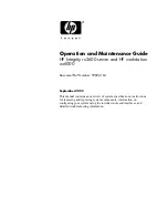 Preview for 1 page of HP Integrity rx2600 Operation And Maintenance Manual