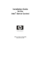 Preview for 1 page of HP Integrity rx4610 Installation Manual