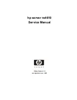 Preview for 1 page of HP Integrity rx4610 Service Manual
