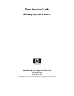 HP Integrity rx4640 User'S & Service Manual preview