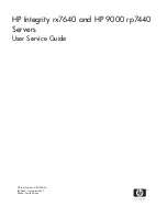 HP Integrity rx7640 Service Manual предпросмотр