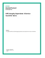 HP Integrity Superdome X Service Manual preview