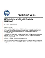 Preview for 1 page of HP IntelliJack NJ1000G Quick Start Manual