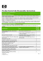 HP Invent EH853 Series Product End-Of-Life Disassembly Instructions preview