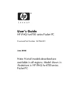 HP iPAQ hx4700 User Manual preview