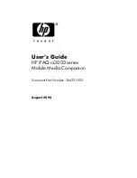 HP iPAQ rx3000 series User Manual preview