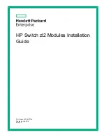 Preview for 1 page of HP J9534A Installation Manual