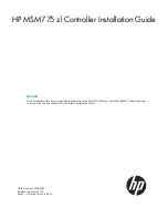 Preview for 1 page of HP J9840A Installation Manual