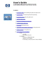 Preview for 1 page of HP jetdirect 250m User Manual