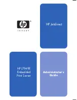 Предварительный просмотр 1 страницы HP Jetdirect J7949e Administrator'S Manual