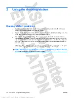 Preview for 20 page of HP KG461AA - Xb4 Notebook Media Docking Station User Manual