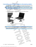 Preview for 30 page of HP KG461AA - Xb4 Notebook Media Docking Station User Manual