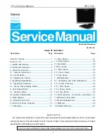 Предварительный просмотр 1 страницы HP L1710 Servise Manual