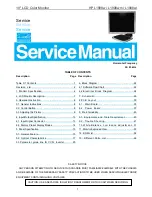 HP L1908w Service Manual preview