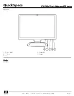 Предварительный просмотр 1 страницы HP L1945W - Promo Widescreen LCD Monitor Quickspecs