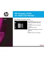 Предварительный просмотр 18 страницы HP l240W User Manual