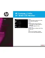 Предварительный просмотр 20 страницы HP l240W User Manual