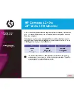 Предварительный просмотр 21 страницы HP l240W User Manual