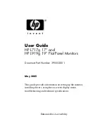 HP L717g User Manual preview