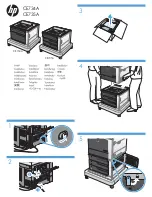 HP LaserJet Enterprise M4555 Stand Installation Manual preview