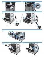 Preview for 2 page of HP LaserJet Enterprise M4555 Stand Installation Manual