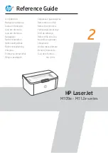 Предварительный просмотр 1 страницы HP LaserJet M109e Series Reference Manual