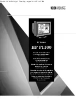 Preview for 1 page of HP LASERJET Professional P1100 series User Manual