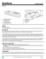 HP LCD Speaker Bar Quickspecs preview